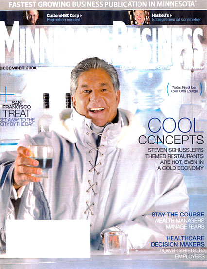 Water Fire & Ice - Cool Concepts - On the cover of Minnesota Business